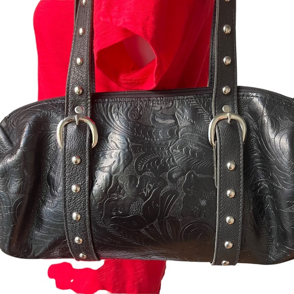 HarleyDavidson Bags Vintage Harleydavidson Embossed Black Leather